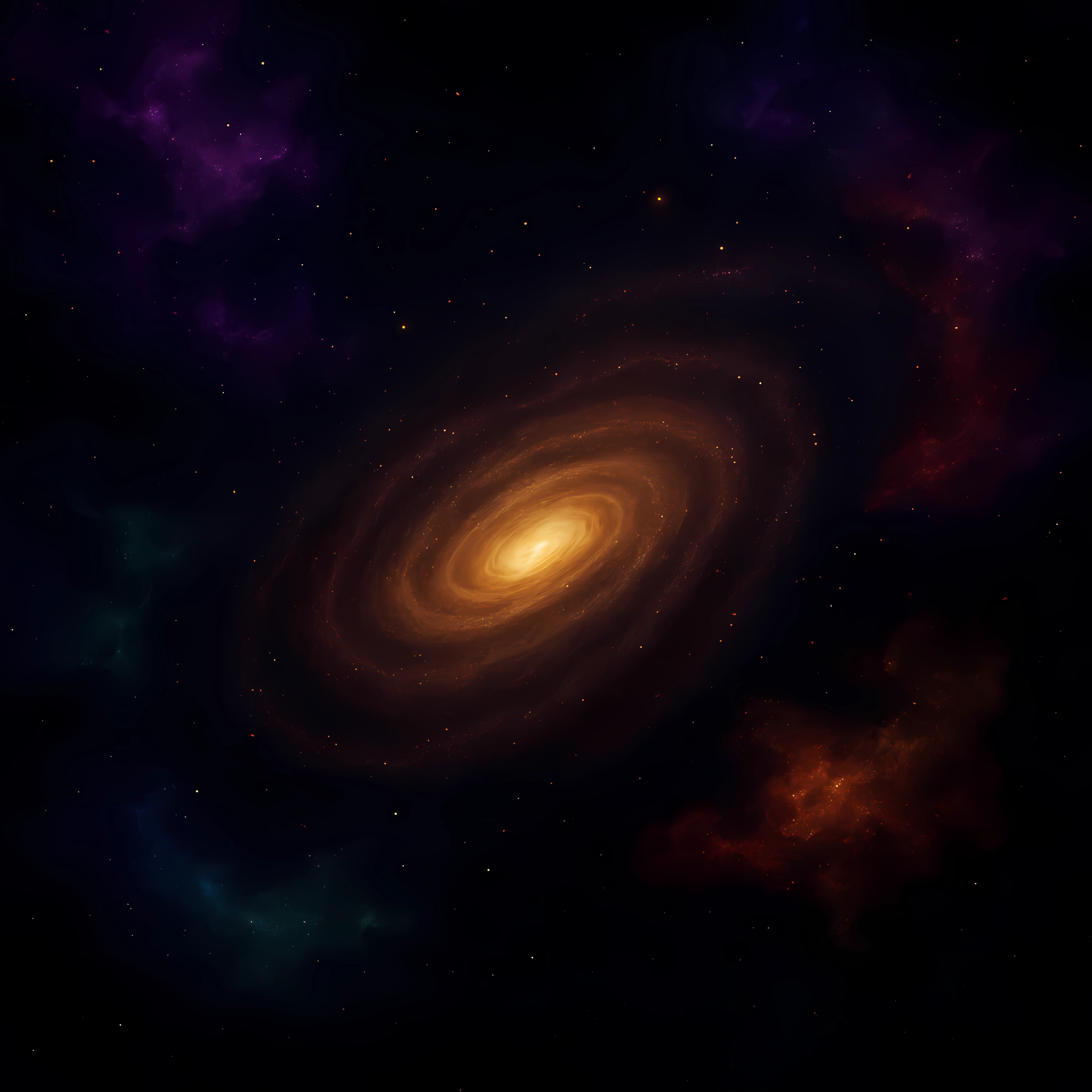 Rotating Galaxy Background